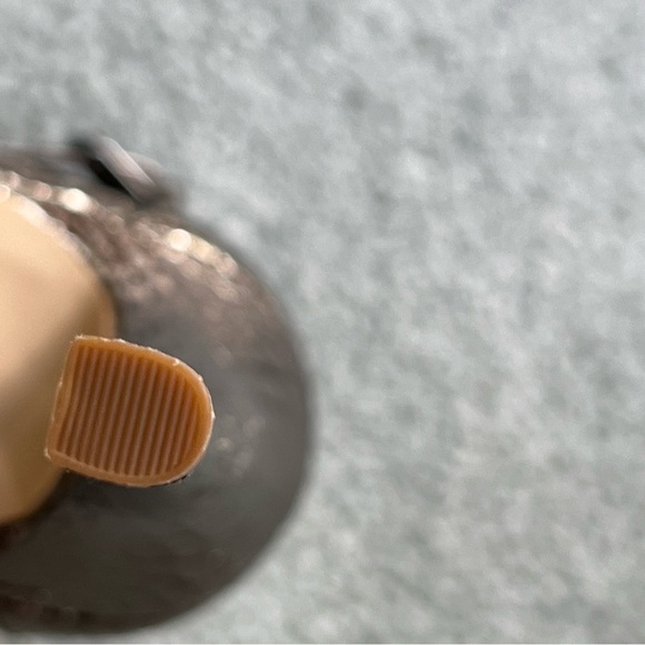 Nine West HENRIKA PEWTER Faux SNAKE High Heel Stiletto Sandals - Picture 9 of 11